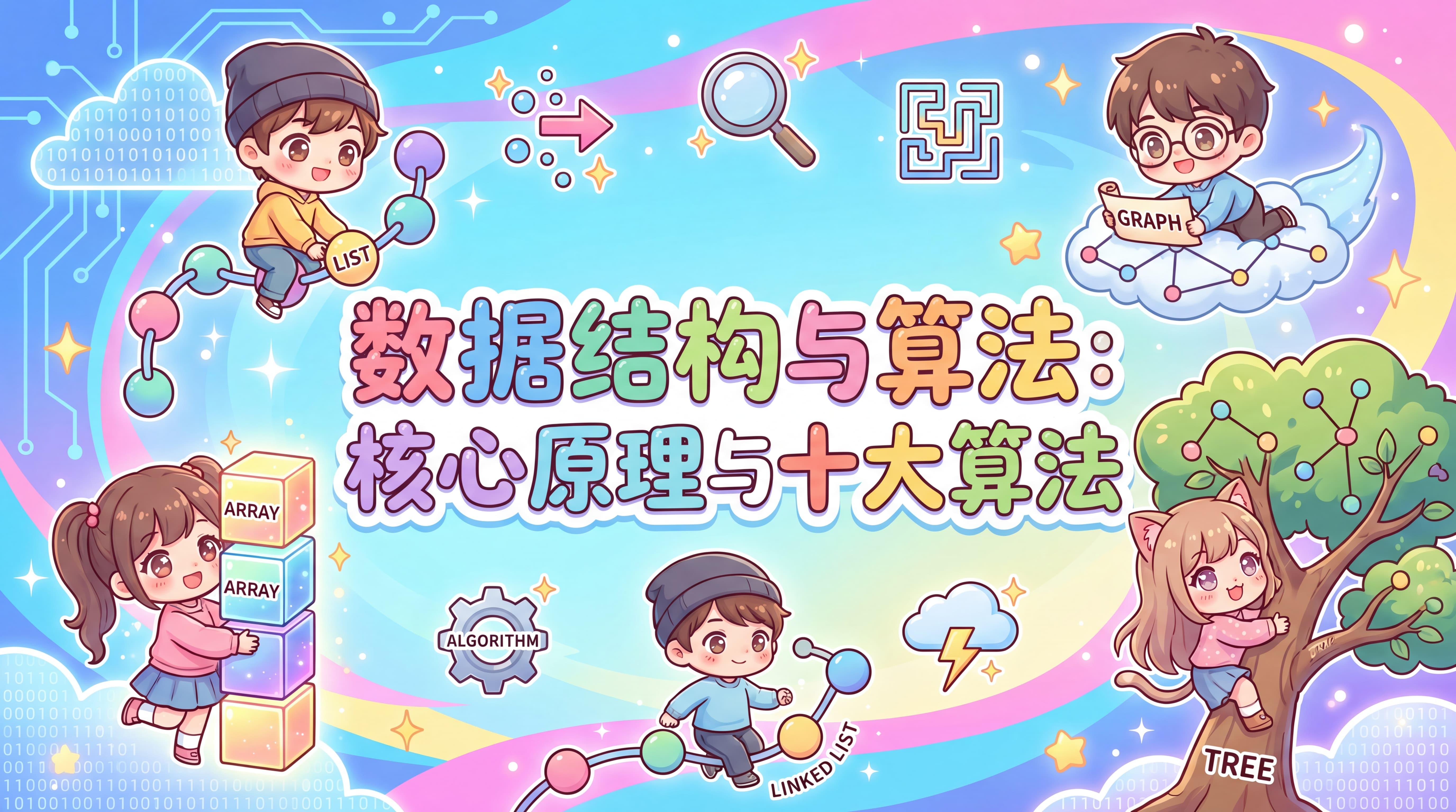 数据结构与算法:核心原理与十大算法