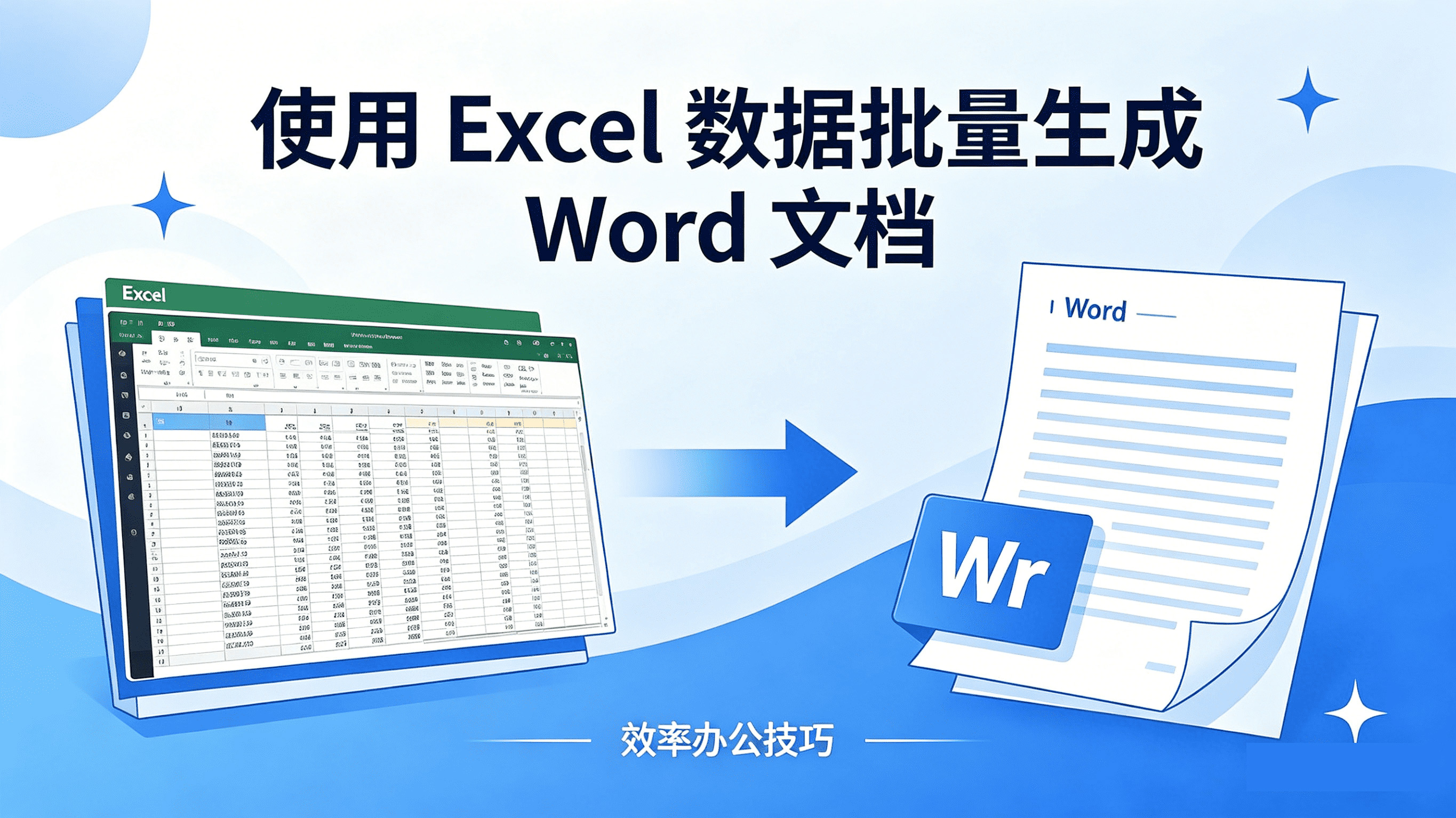 使用 Excel 数据批量生成 Word 文档